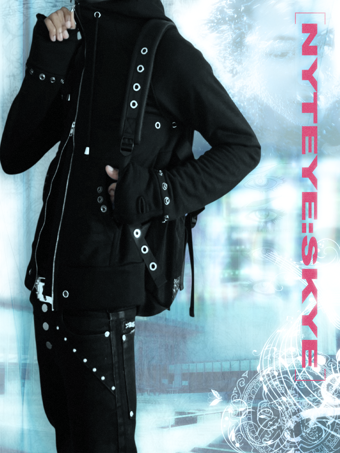 "yami mark ii " zip hoodie
