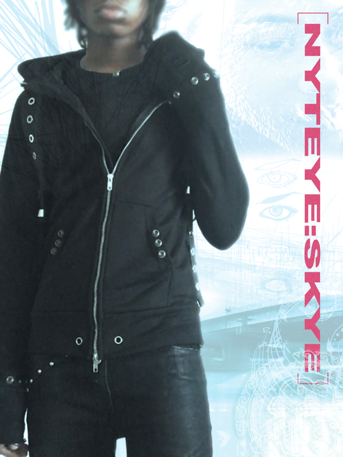 "yami mark ii " zip hoodie