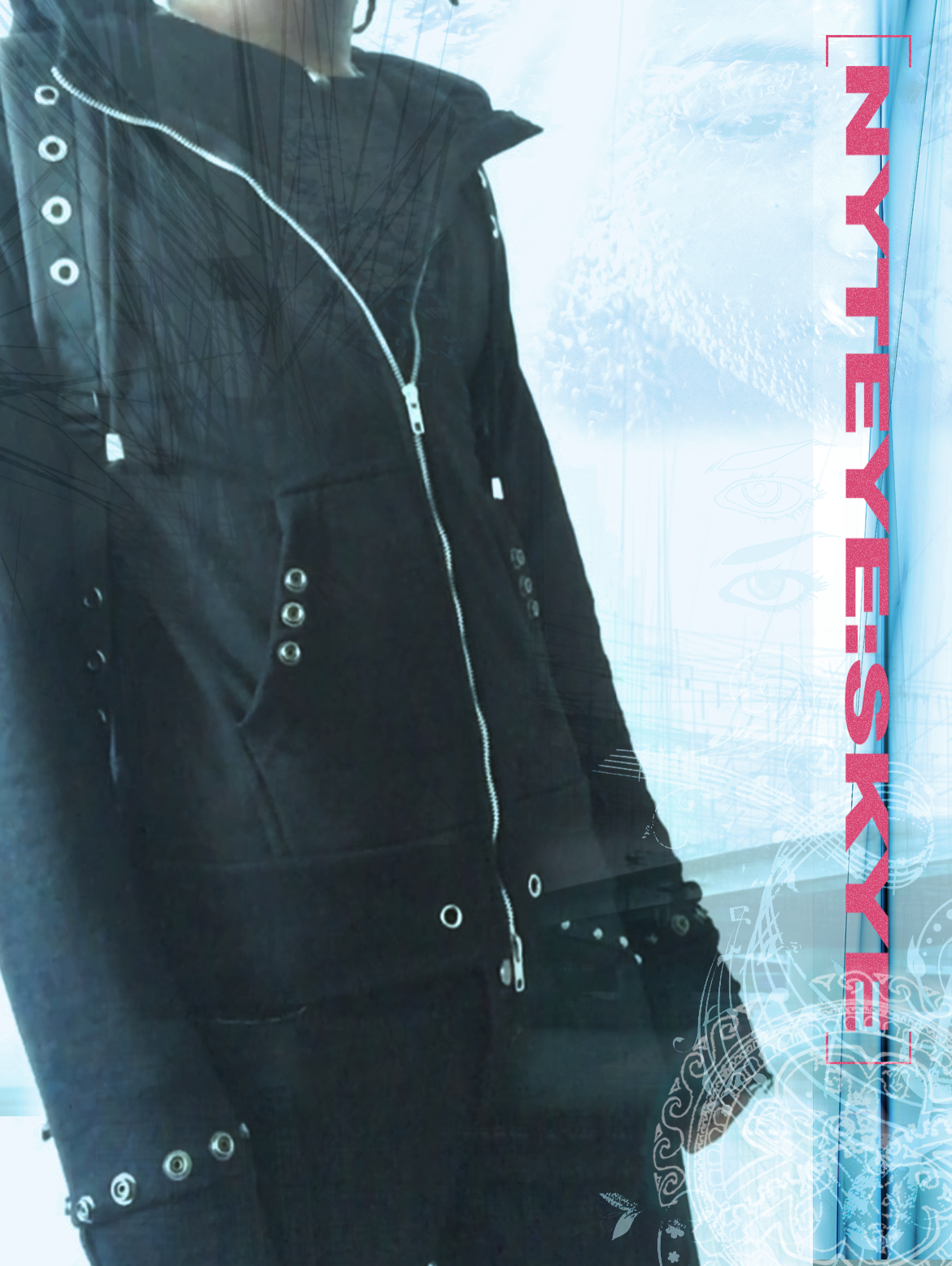 "yami mark ii " zip hoodie