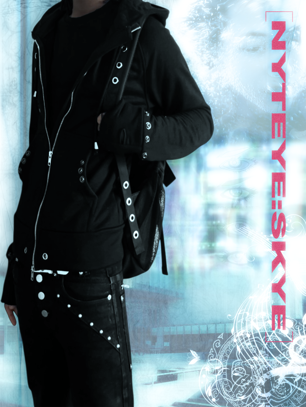 "yami mark ii " zip hoodie