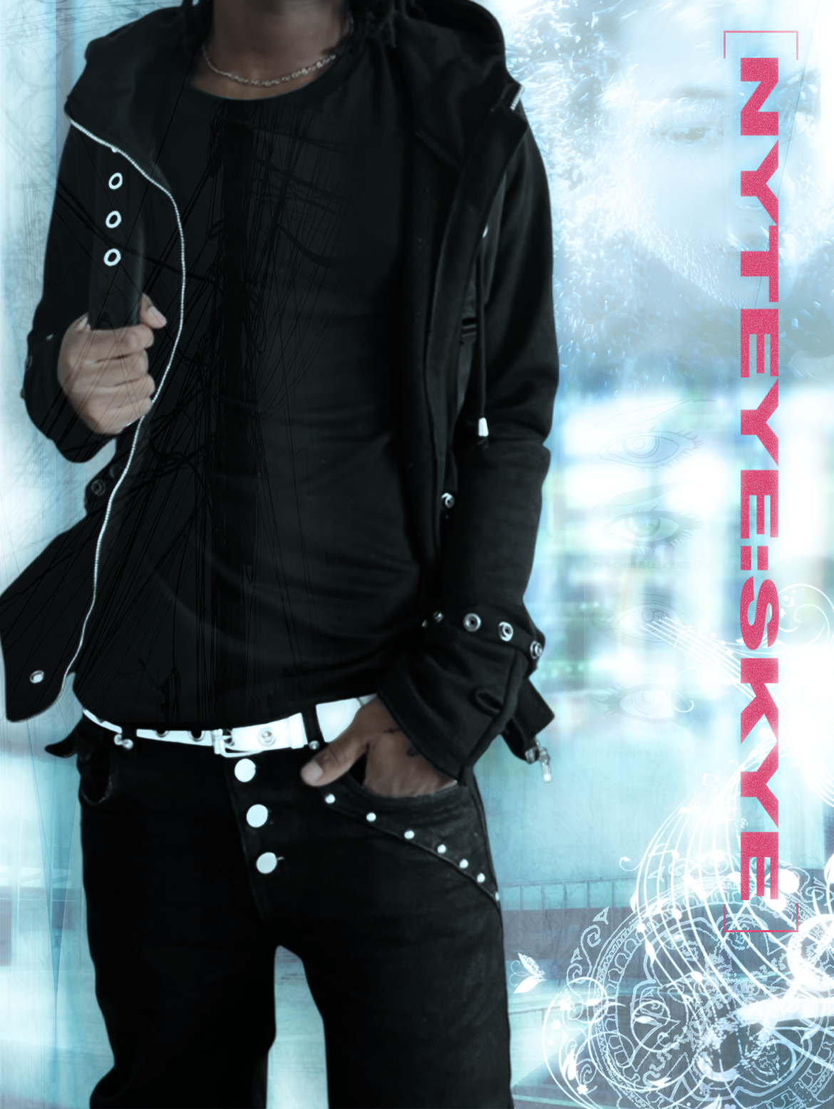 "yami mark ii " zip hoodie